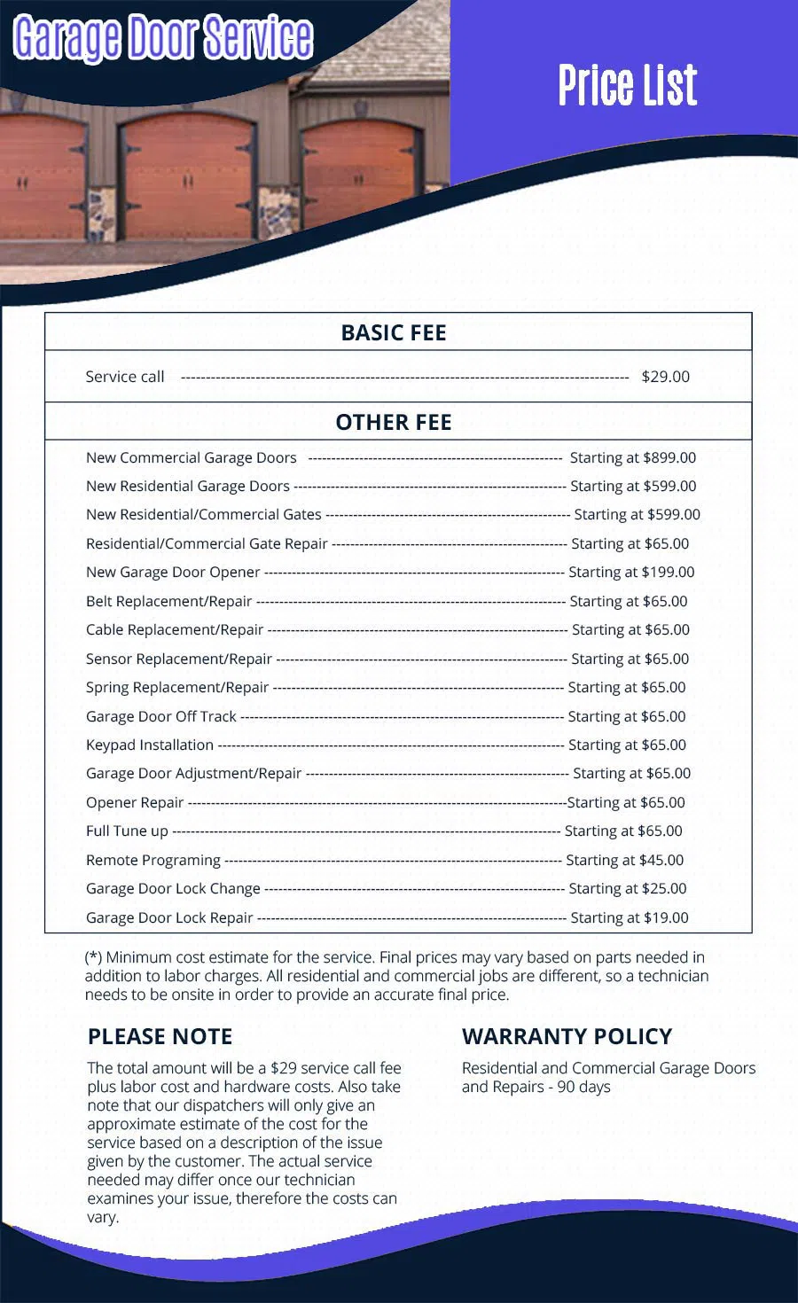 Neighborhood Garage Door Service Washington, DC 202-688-3342